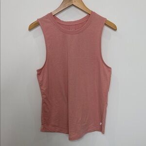 Blush Sleeveless Muscle Tee Size